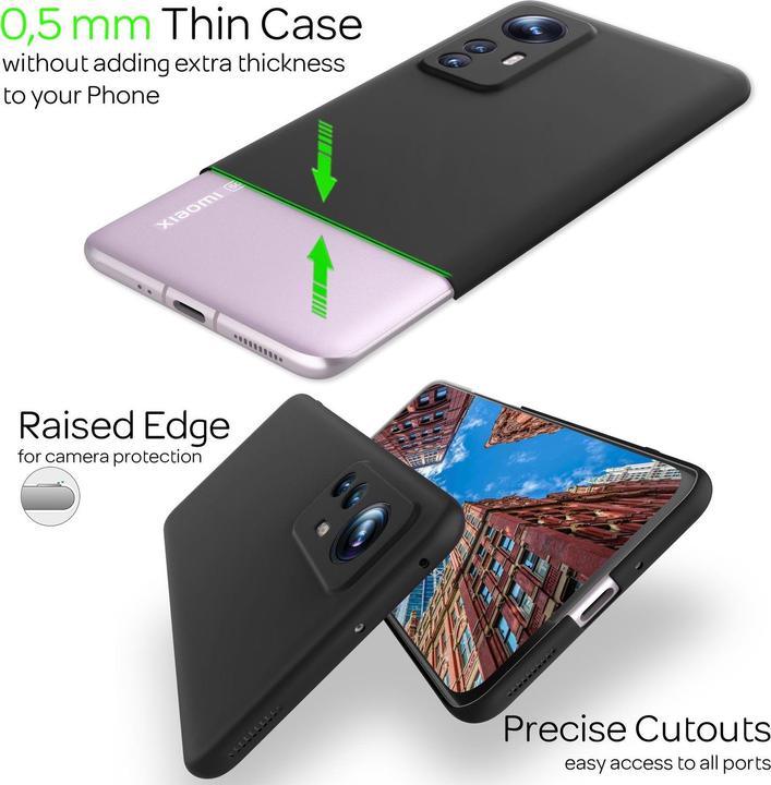 Immagine prodotto Nalia Manicotto extra sottile (Xiaomi 12, Xiaomi 12X)