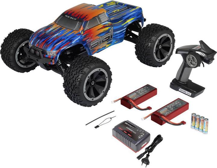 Reely 18 Electric Monster Truck BIG1 4WD RtR Super Combo (RTR Ready-to-Run)