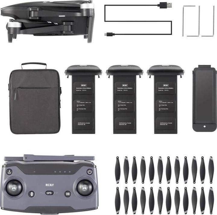 Reely Quadrocopter GPS 4K Gravitii Super Combo (538 g, 20 Mpx)