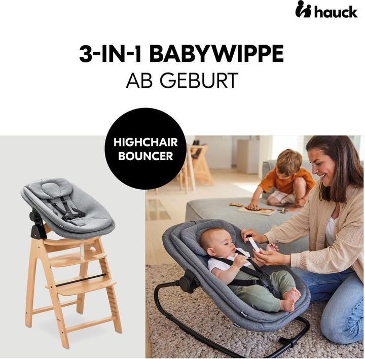 Immagine prodotto Hauck Hochstühle Arketa Beech 4-tlg. Newborn Set - Hochstuhl (Seggiolone)