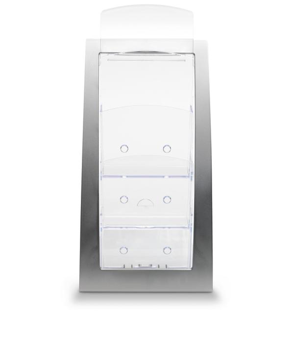 Actual product image Deflecto Contemporary Literature Holder, DIN long, silver (DL)