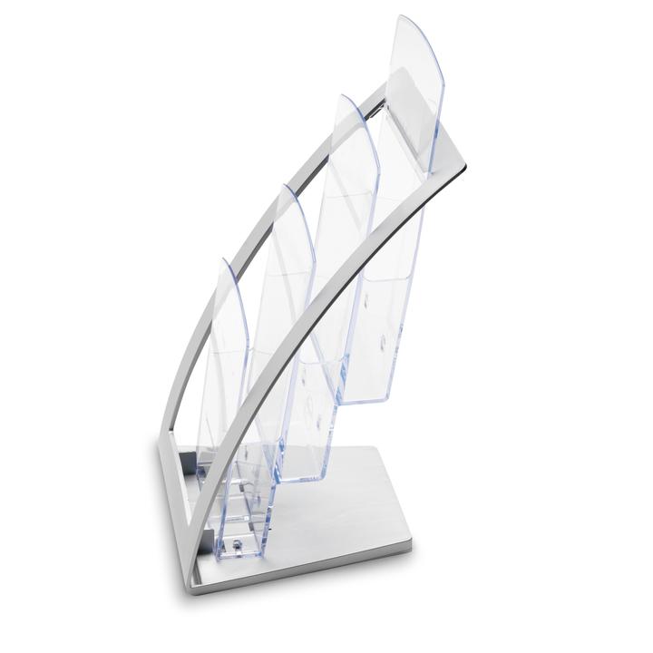 Actual product image Deflecto Contemporary Literature Holder, DIN long, silver (DL)