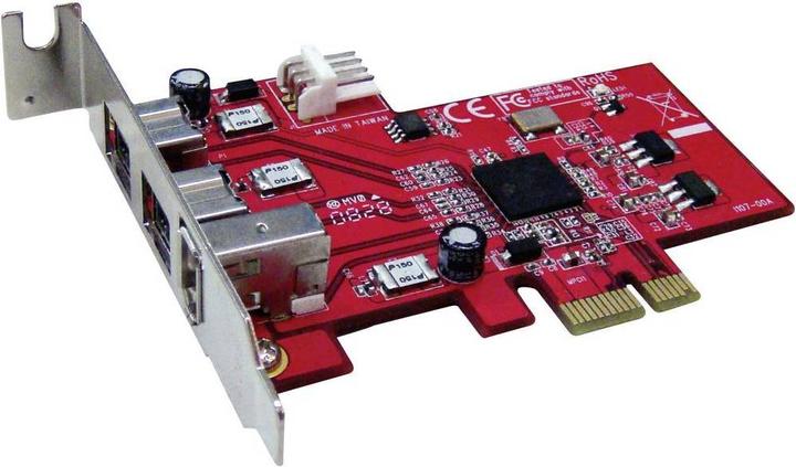 Image du produit Renkforce Carte PCI-Express 3 ports FireWire 400/800
