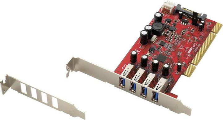 Actual product image Renkforce 4 port USB 3 PCI card NEC chipset