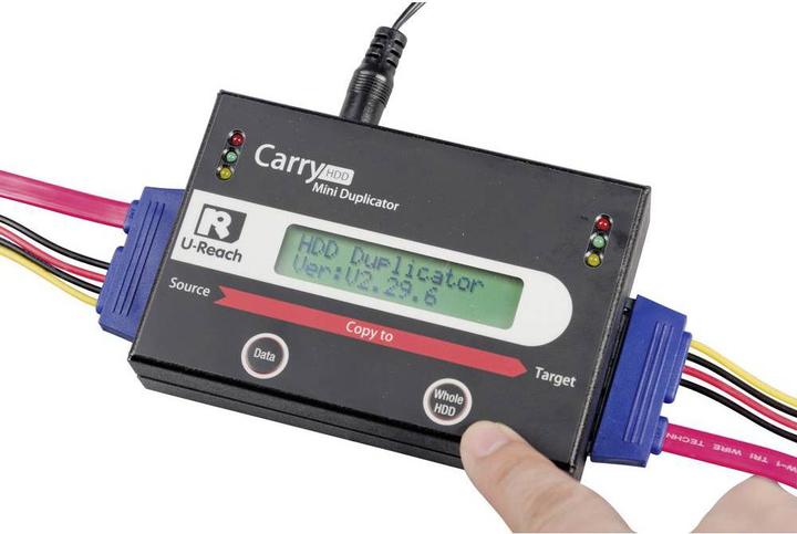 Actual product image Renkforce Portable HDD hard disk duplicator 1 to 1