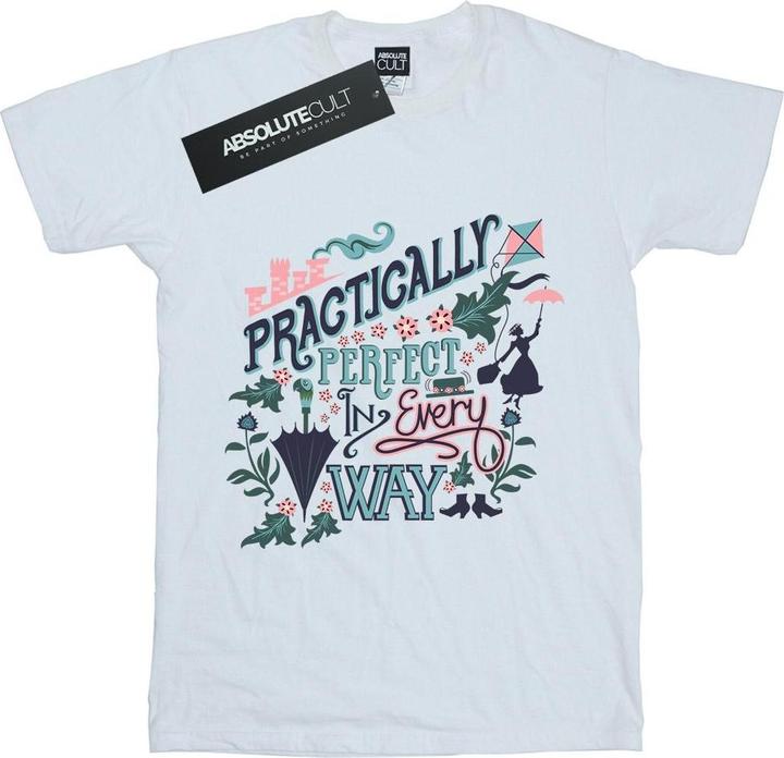 Actual product image Disney Mens Mary Poppins Practically T-Shirt (M)