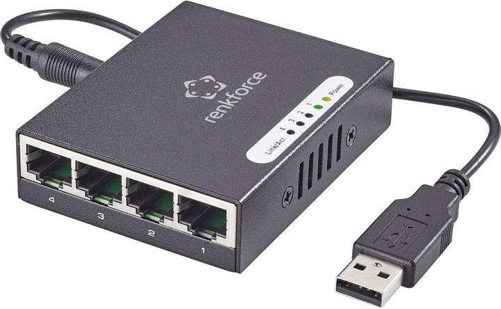 Produktbild Renkforce Netzwerk Switch RJ45 1423415 4 (4 Ports)