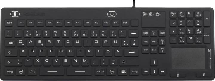 Produktbild Renkforce Industrielle staub- und spritzwassergeschützte USB-Tastatur mit Touchpad (DE, Kabelgebunden)