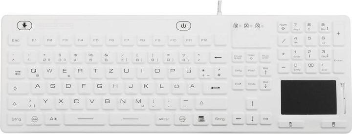Actual product image Renkforce Industrielle staub- und spritzwassergeschützte USB-Tastatur mit Touchpad (DE, Cable)