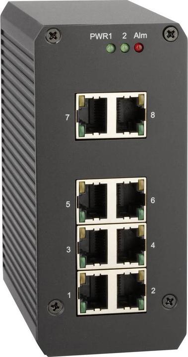 Produktbild Renkforce 8 Port Gigabit Switch für Hutschiene (8 Ports)