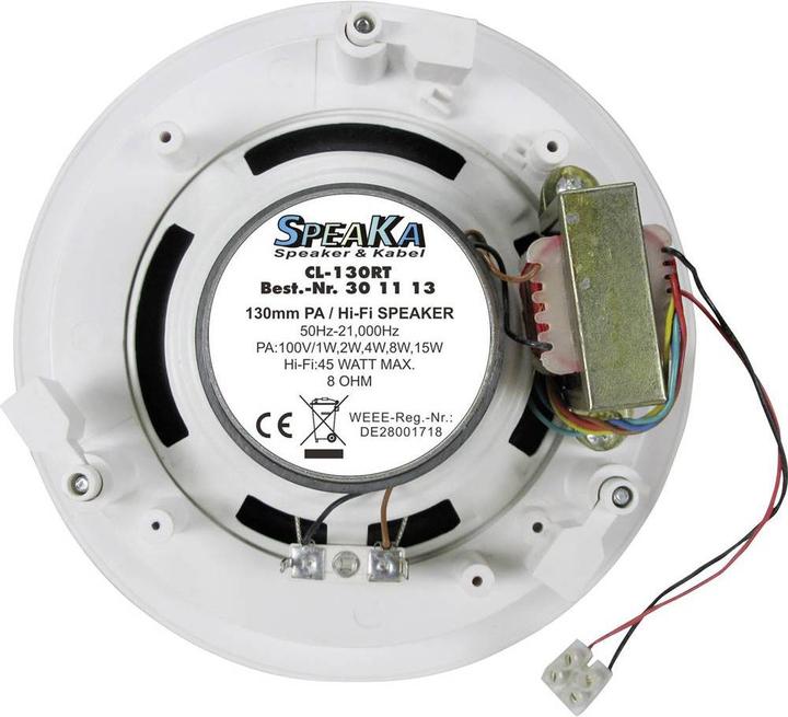 Immagine prodotto Renkforce Diffusore da 130 mm ELA da incasso a soffitto (1 pz.)