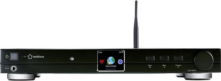 Renkforce RF-DAB-IR 1700 HiFi Tuner DAB+, UKW, Internetradio, Bluetooth, WLAN DLNA-fähig (DAB+, FM, Bluetooth, WLAN)