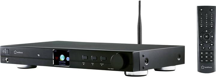 Produktbild Renkforce RF-DAB-IR 1700 HiFi Tuner DAB+, UKW, Internetradio, Bluetooth, WLAN DLNA-fähig (DAB+, FM, Bluetooth, WLAN)