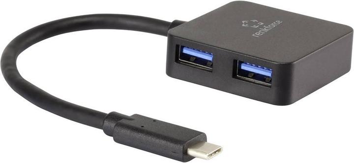 Produktbild Renkforce 4 Port USB 3.1 (Gen 1) USB-Hub, bus powered (USB-C, 4 Ports)