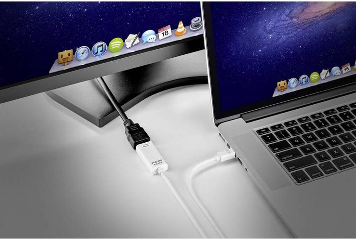 Produktbild Renkforce Mini-DisplayPort auf HDMI Anschlusskabel 0.5 m (0.50 m, HDMI)
