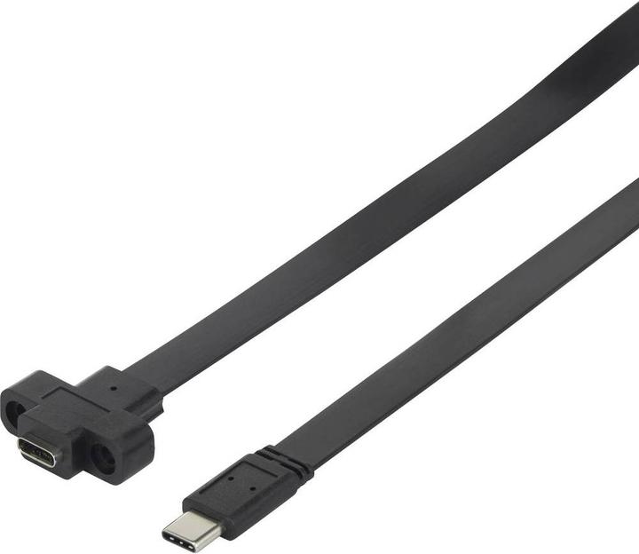 Actual product image Renkforce USB 3.1 (Gen 2) extension cable 25 cm (0.25 m, USB 3.2 Gen 1)