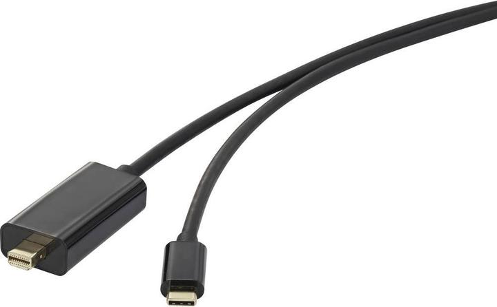Image du produit Renkforce Câble de connexion USB-C vers Mini-DisplayPort 0.5 m (0.50 m, HDMI)