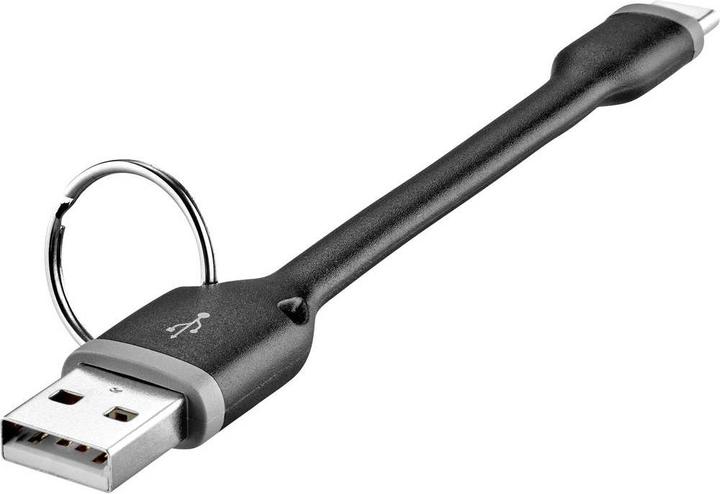 Produktbild Renkforce USB 2 Powerbank Anschlusskabel A/USB-C 10 cm (0.10 m, USB 2.0)
