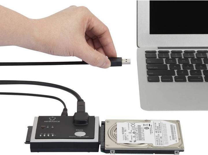 Actual product image Renkforce 1-fold hard disk copy station