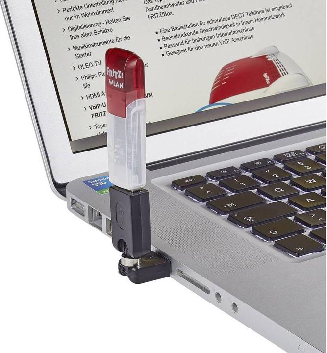 Actual product image Renkforce USB 2 Adapter A/A with 3D joint (USB 2.0, 2.50 W)