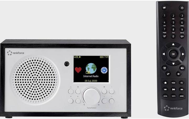 Produktbild Renkforce Internet Radio Bluetooth, AUX, WLAN, DLNA-fähig, tragbar mit Akku (Internetradio, WLAN, Bluetooth)