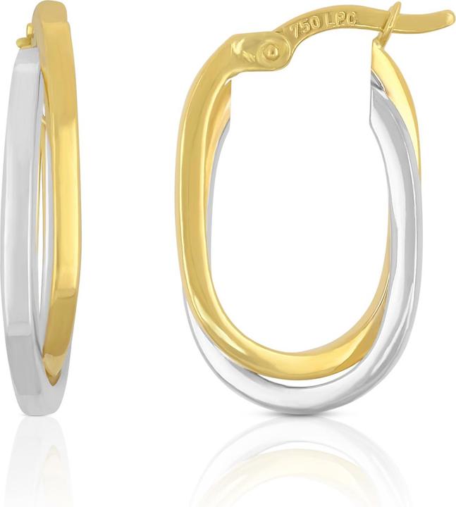 Produktbild Muau Creolen (750/18 K Weissgold, 750/18 K Gelbgold)