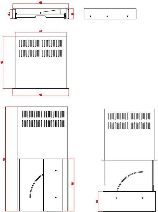 Actual product image Renkforce 48.26 cm (19"³) keyboard drawer & document tray 2 U
