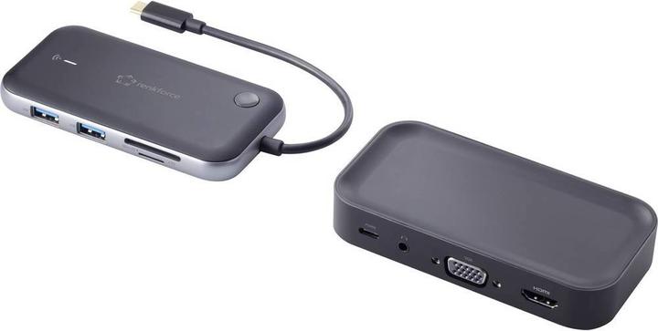 Produktbild Renkforce USB-C Hub zur drahtlosen Bildübertragung (USB-C, 2 Ports)
