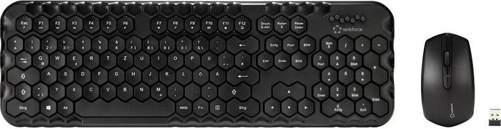 Produktbild Renkforce RF-KMC-500 Kabelloses Tastatur- und Maus-Set 2.4 GHz (DE, Kabellos)