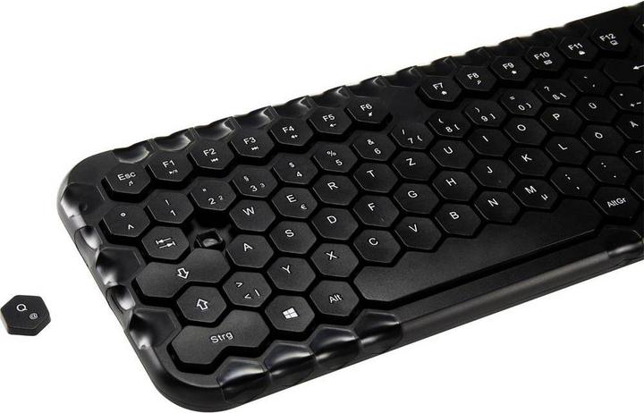 Produktbild Renkforce RF-KMC-500 Kabelloses Tastatur- und Maus-Set 2.4 GHz (DE, Kabellos)