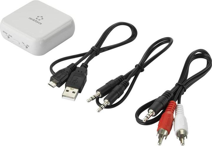 Actual product image Renkforce 2-in-1 Mobile Bluetooth Audio Transmitter/Receiver (Transmitter & Receiver)