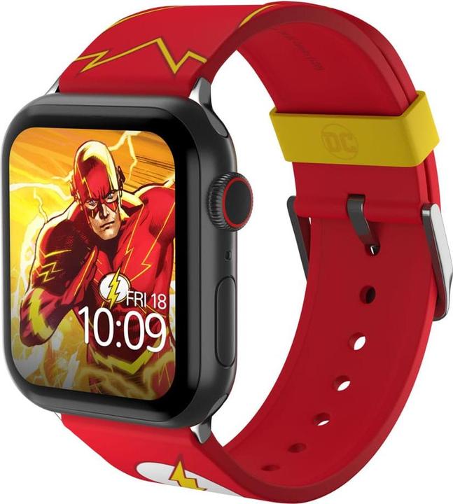 Immagine prodotto Moby Fox Bracciale DC per smartwatch Logo The Flash (Resistente al sudore e ai raggi UV, Silicone di alta qualità)