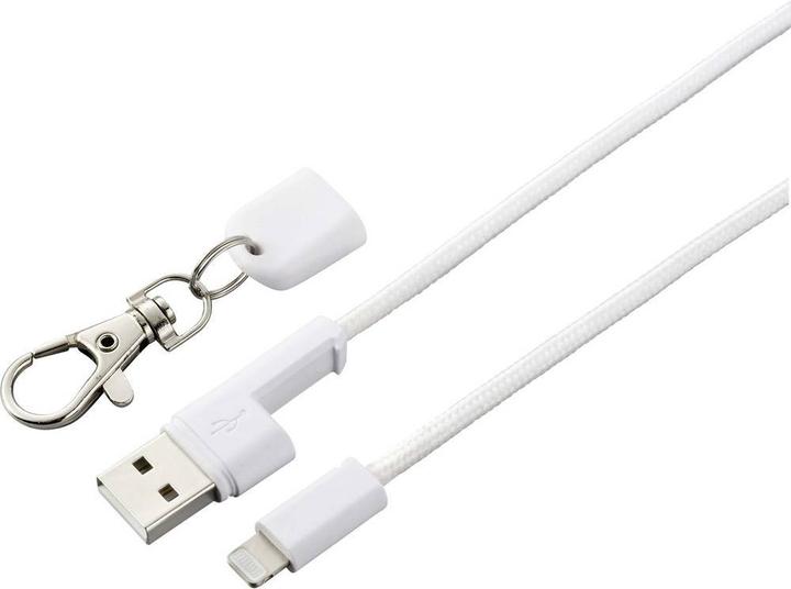 Produktbild Renkforce Schluesselband USB zu Lightning Kabel (0.95 m, 2.50 W)