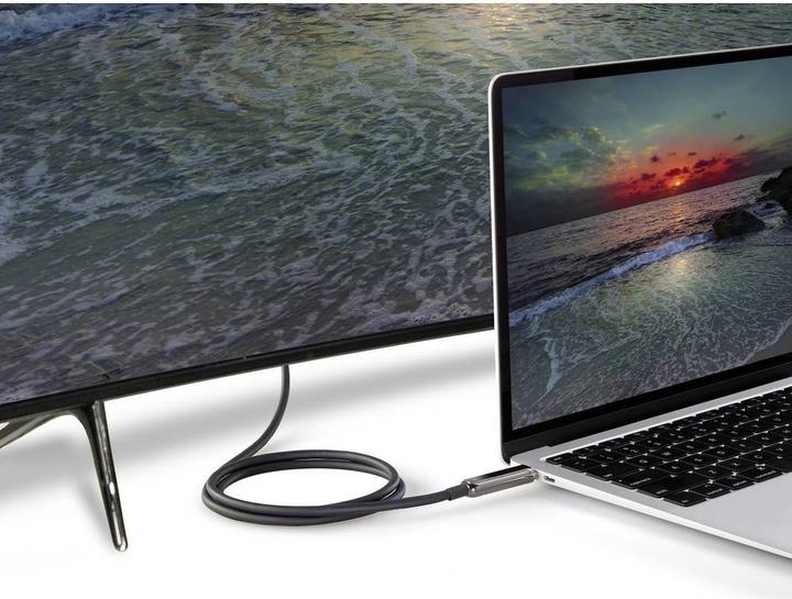 Produktbild Renkforce 4K USB-C auf HDMI Glasfaser-Hybridkabel (AOC) 30 m (30 m, HDMI)