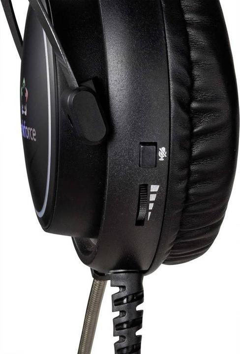 Image du produit Renkforce Gaming Headset USB filaire 7.1 Surround Over Ear noir, avec LED (Filaire)