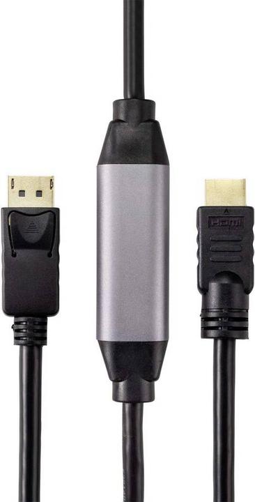 Produktbild Renkforce DisplayPort HDMI Anschlusskabel 20 m mit Ferritkern (20 m, DisplayPort, HDMI)