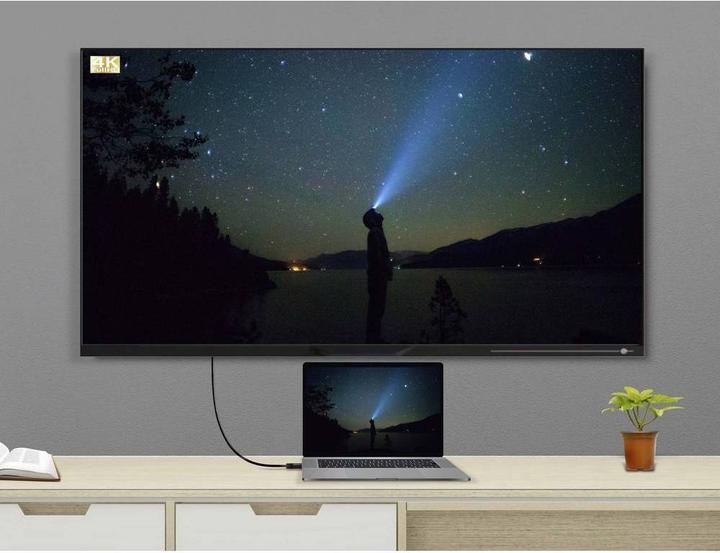 Produktbild Renkforce DisplayPort HDMI Anschlusskabel 20 m mit Ferritkern (20 m, DisplayPort, HDMI)