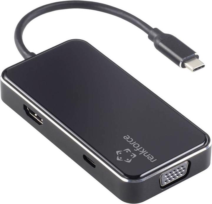 Produktbild Renkforce USB-CÂ® Mini-Dockingstation (USB-C, 6 Ports)