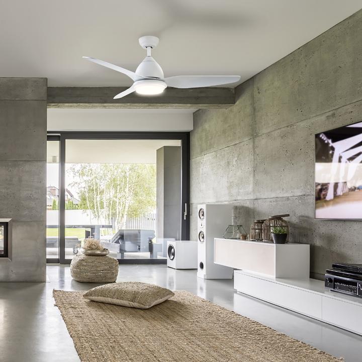 Actual product image Sulion Ceiling fan with LED light LIMBO Ø132cm CCT white with remote control