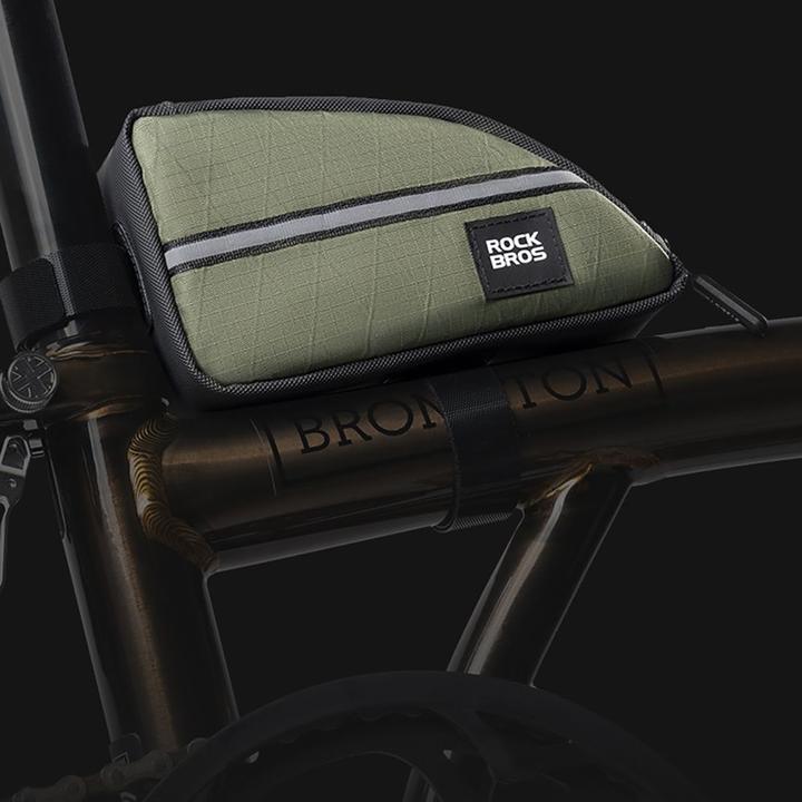 Image du produit Rockbros Triangle Bike Frame Bag 0.8l - Brown (Sacoche de cadre)