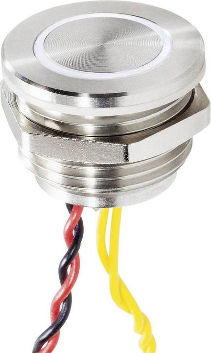 Actual product image Renkforce Bell push button with piezo 25 mm LED