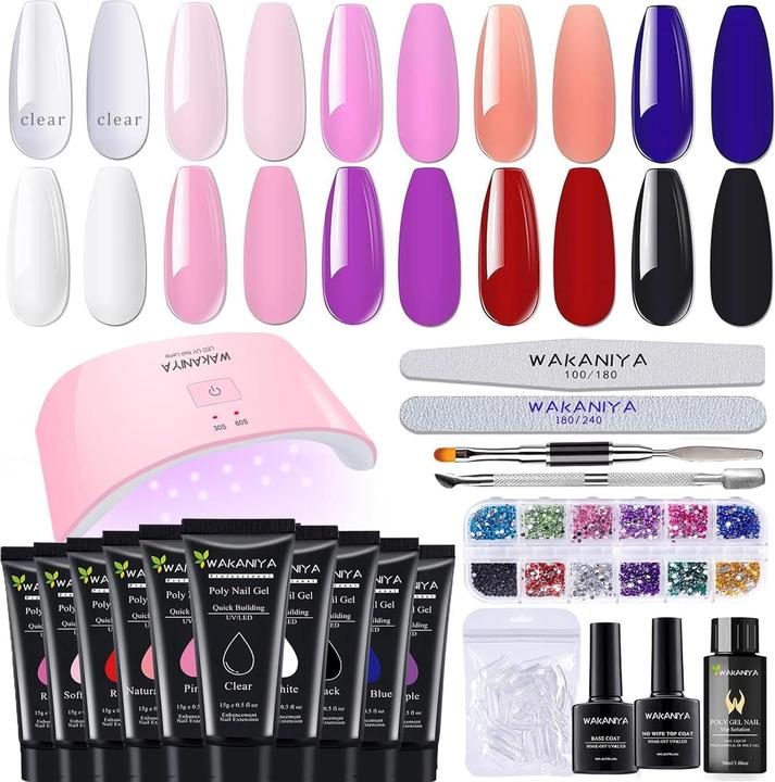 Actual product image Wakaniya Nail Care Starter Set Polygel (Nail varnish dryer)