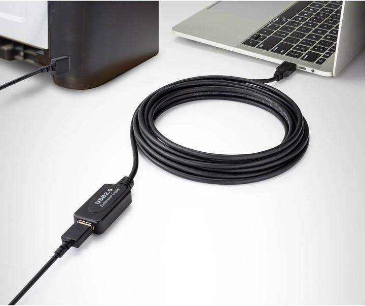 Actual product image Renkforce USB 2 active extension cable (10 m, USB 2.0, 0.50 W)
