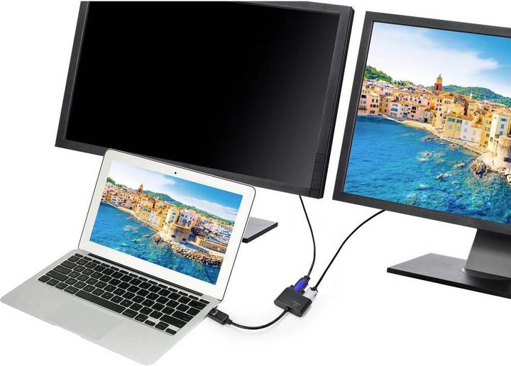 Produktbild Renkforce Display port to HDMI + VGA adapter (0.15 m, VGA, DisplayPort, HDMI)