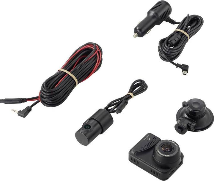 Produktbild Renkforce 4K Dashcam mit integriertem GPS, WLAN und Rückfahrkamera (Akku, WLAN, Beschleunigungssensor, GPS-Empfänger, 4K)