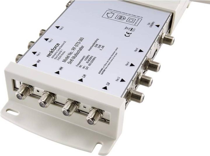 Actual product image Renkforce RF-STS-360 SAT Multischalter Eingänge (Multischalter): 5 (4 SAT/1 terrestrial) Teilnehmer-Anzahl: 6 (Multi switch)