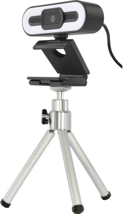 Produktbild Renkforce Webcam mit 2K HD-Auflösung und Videoleuchte (5 Mpx)