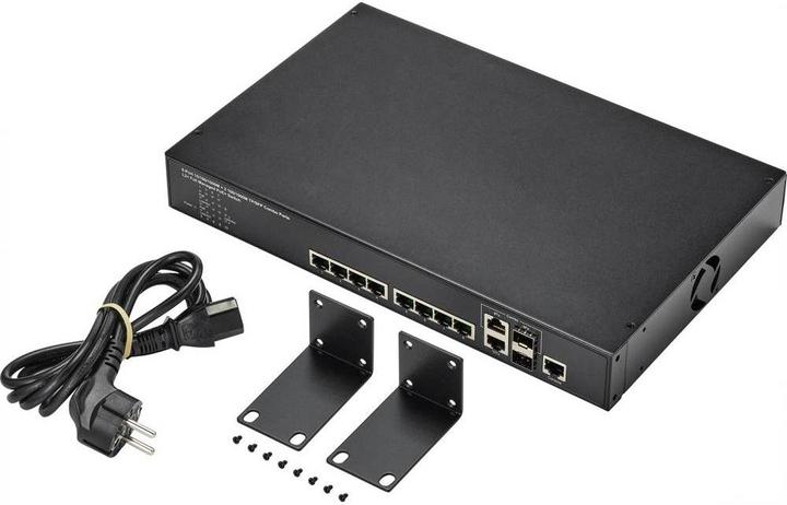 Produktbild Renkforce Managed Switch mit 8 Anschlüssen, Gigabit, POE (8 Ports)