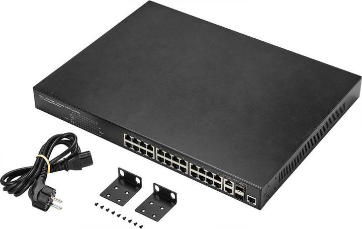 Immagine prodotto Renkforce Switch gestito con 24 porte, Gigabit, POE (24 Porti)