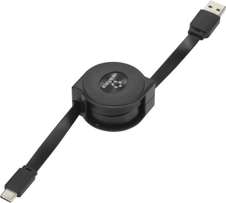 Immagine prodotto Renkforce Cavo retrattile da USB 3 a USB-C di 0,8 m (0.80 m, USB 3.2 Gen 1)